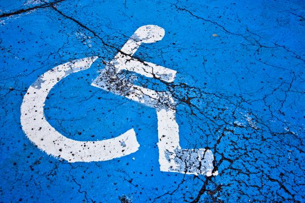 Cracked Handicap Sign