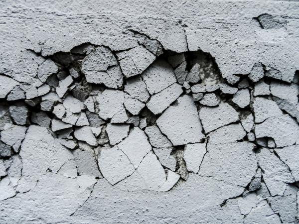 Cracked wall