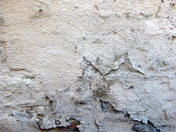 Cracked wall surface