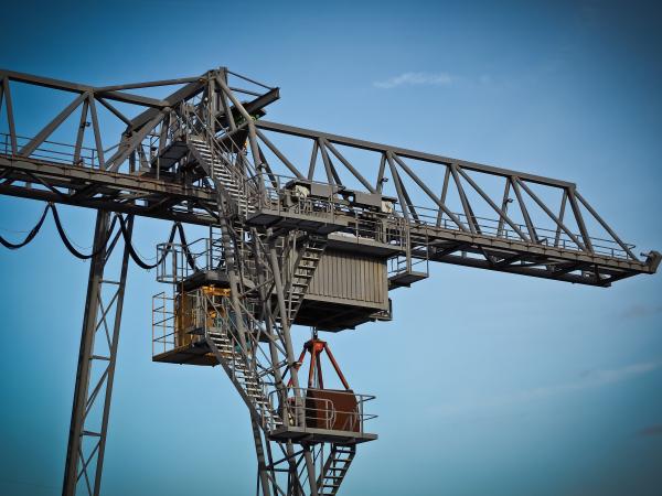 Crane Against Clear Sky