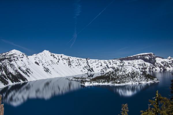 Crater Lake, Oregon in Spring