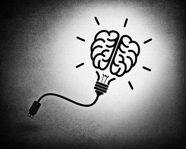Creative brain idea concept