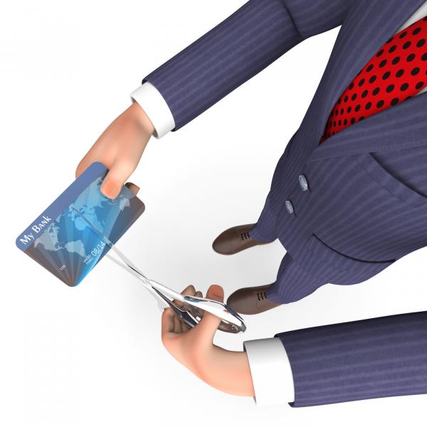 Credit Card Indicates Business Person And Bought 3d Rendering