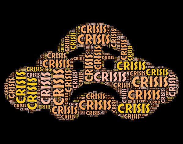 Crisis Word Means Hard Times And Calamity