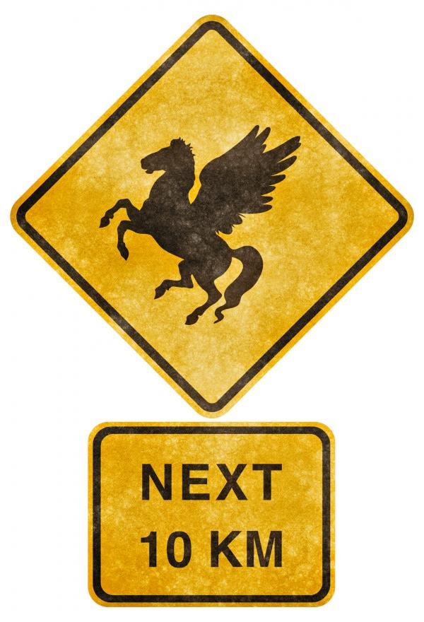 Crossing Road Grunge Sign - Standing Peg