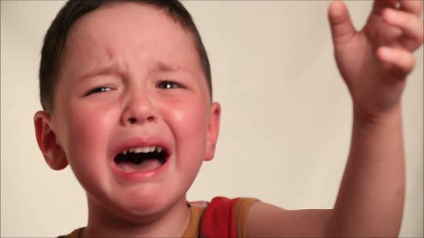 Crying boy
