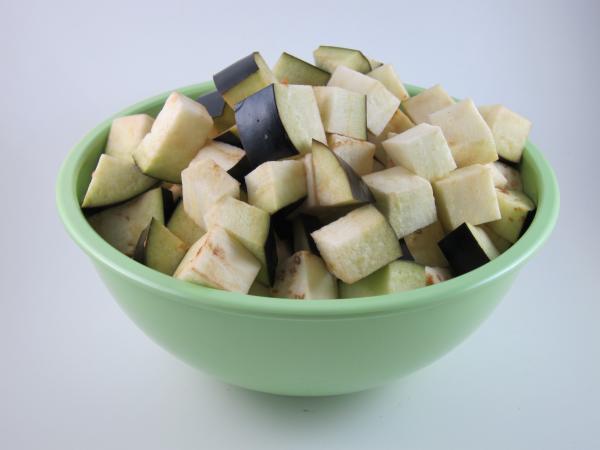 Cubed Eggplant