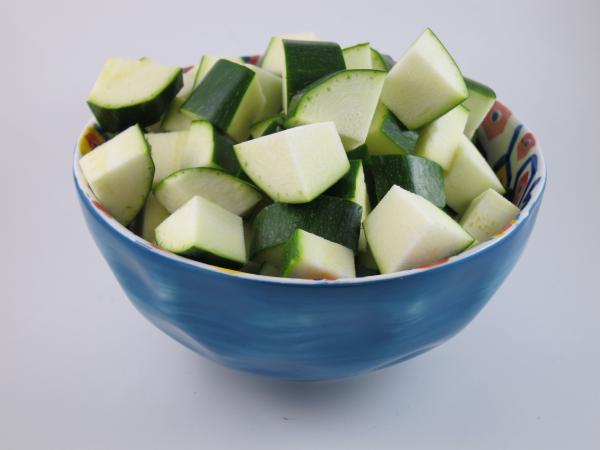 Cubed Zucchini