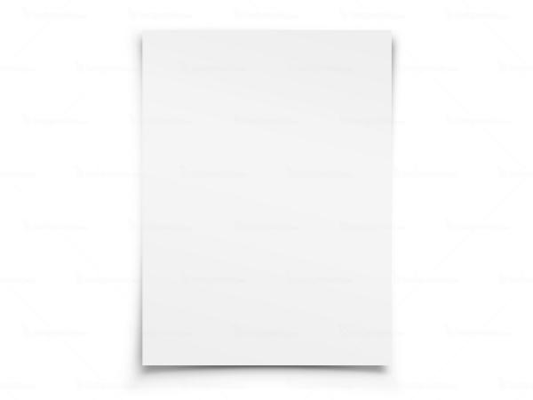 Curled White Paper