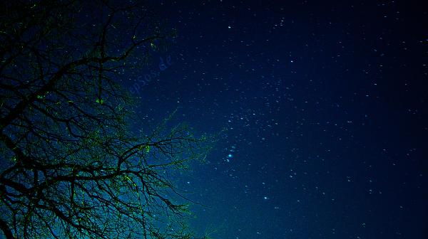 Dark blue sky