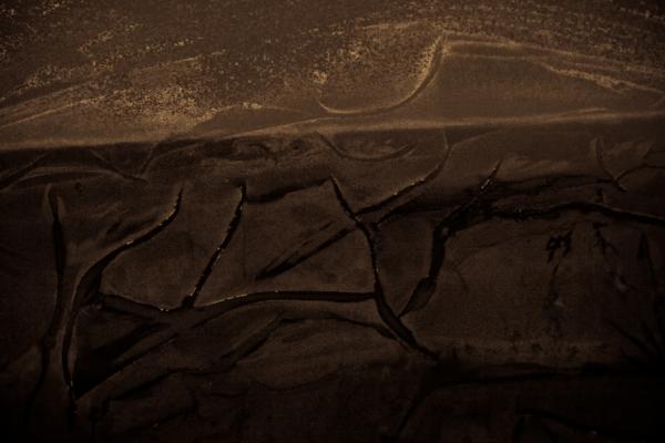 Dark fabric surface