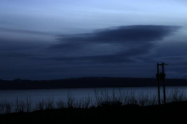 Dark late night sky