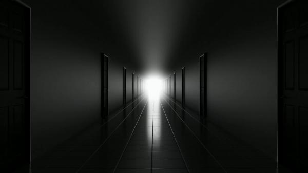 Darkness in corridor