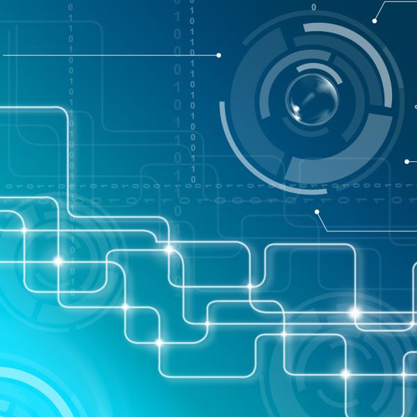 Data Background Indicates High Tech And Abstract