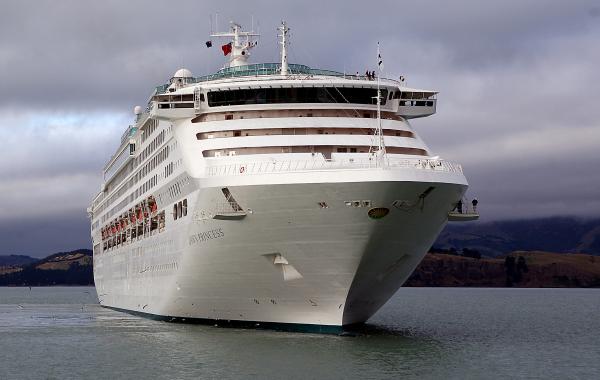 Dawn Princess. Lyttleton. New Zealand.