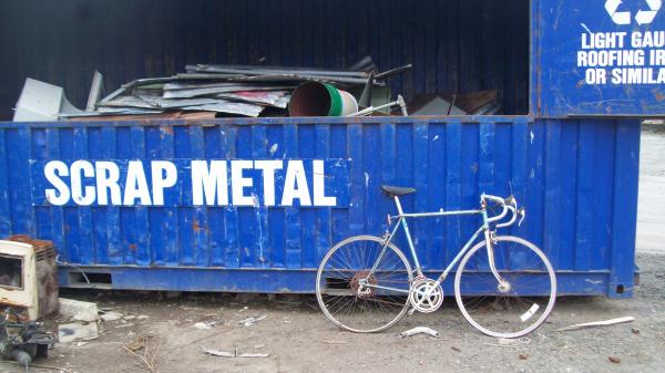 Decayed Morrison Blue Ten Speed Bike
