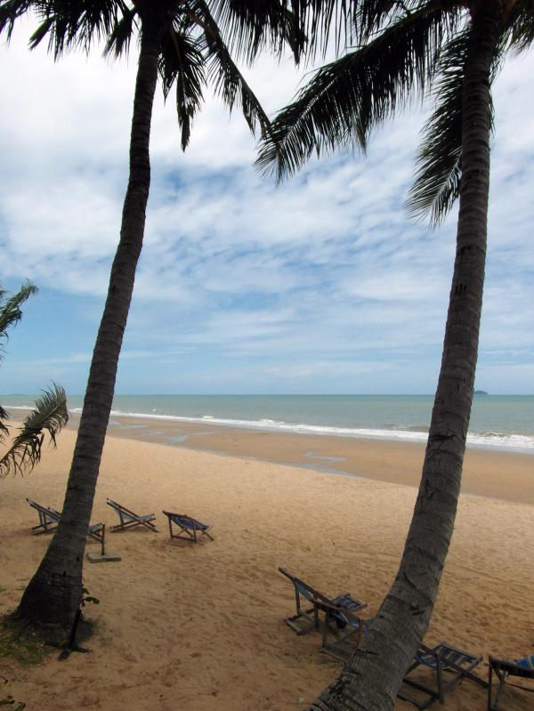 Deckchairs on a Tropical Beach
