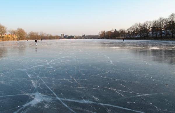 Frozen pond
