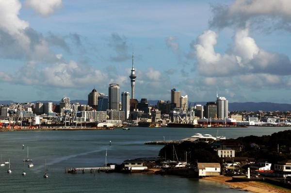 Devonport view of Auckland City.
