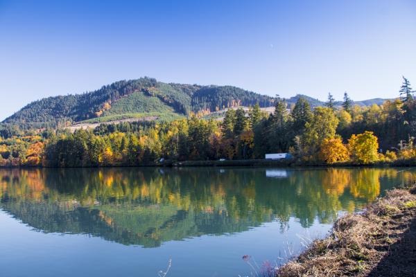 Dexter Lake, Oregon, Autumn