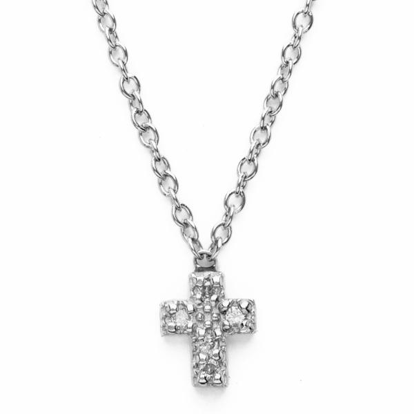 Diamond cross neclace