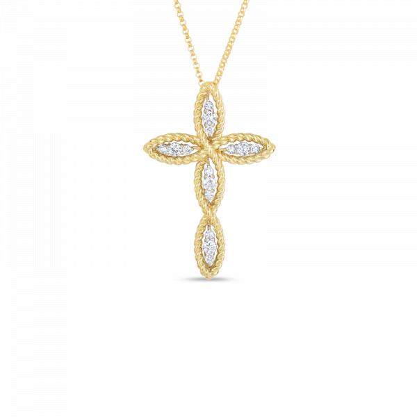 Diamond cross neclace