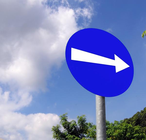 Direction Road Sign