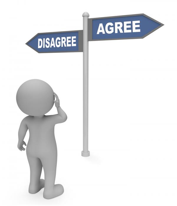 Disagree Agree Sign Indicates All Right And Agreeing 3d Rendering