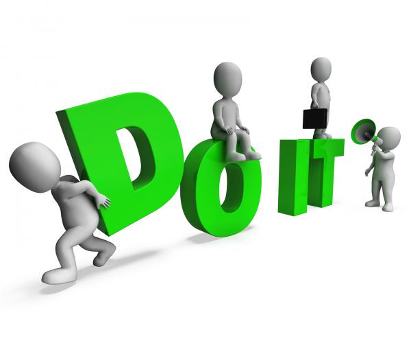 Do It Characters Means Acting Or Take Action Right Now