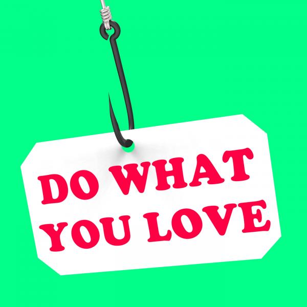 Do What You Love On Hook Shows Inspiration And Motivation