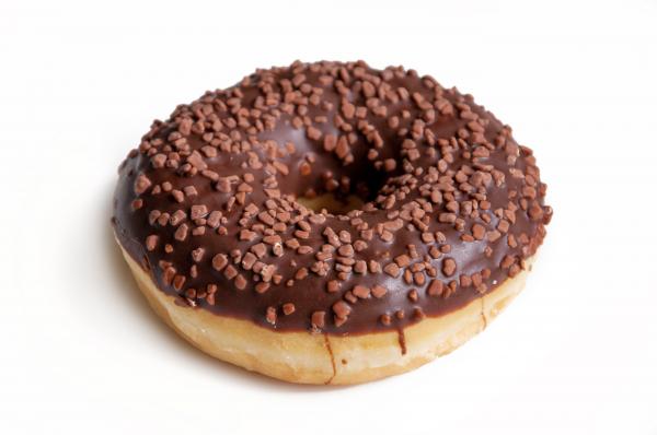 Donut isolated on white background