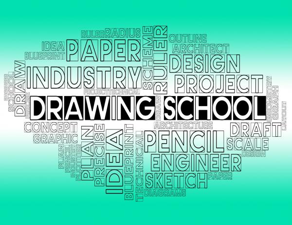 Drawing School Shows Draft Study And Designer