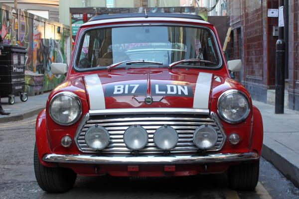 Driving Vintage Car