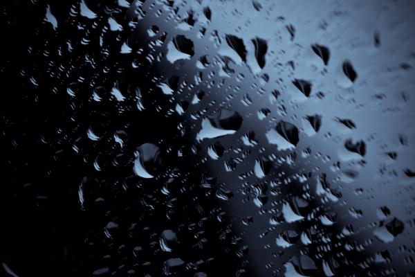 Droplets on glass