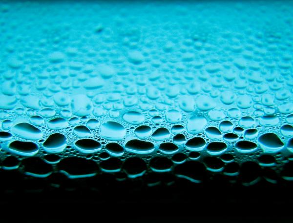 Drops of water on window