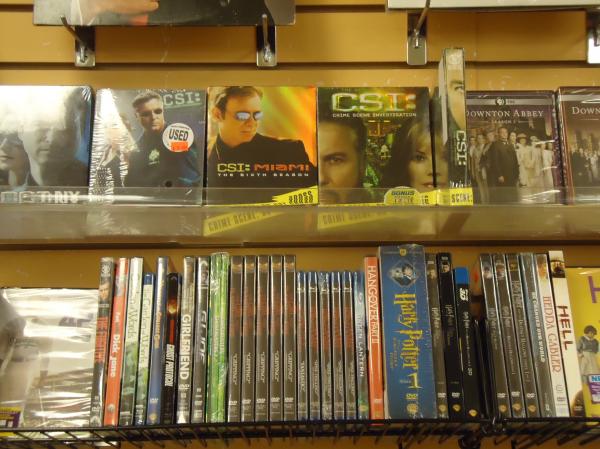 DVD movies display