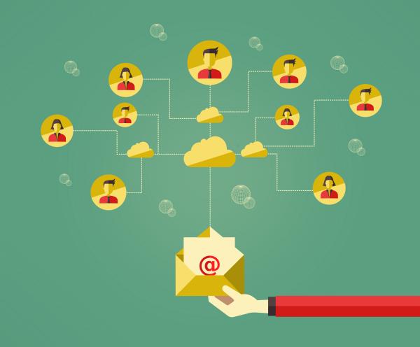 E-mail marketing concept