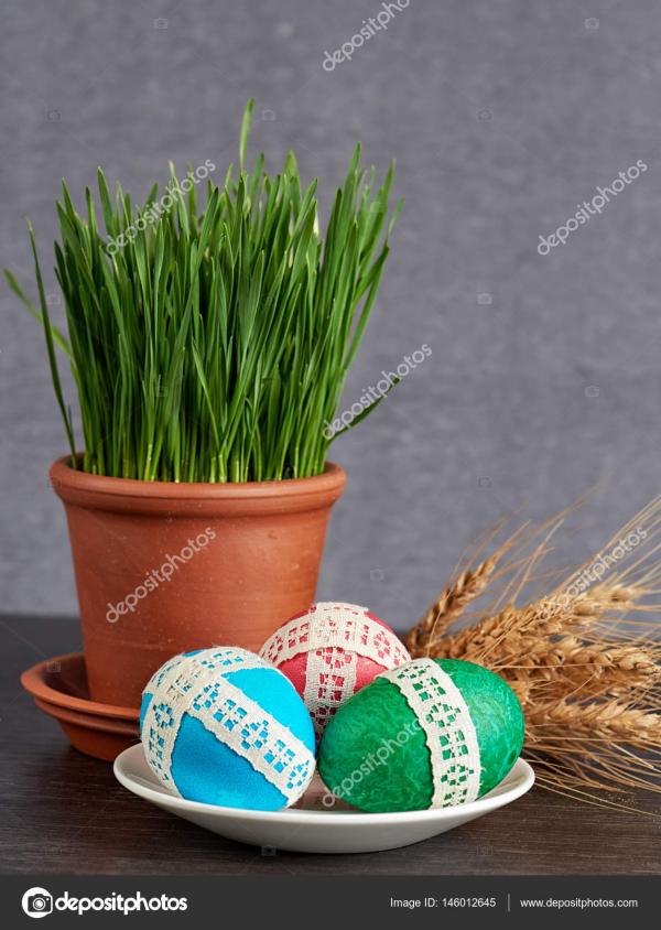 Eggs in wheat