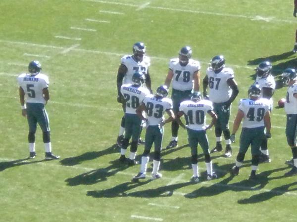 Eight Person Huddling