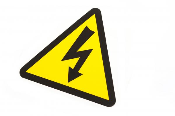 Electricity warning sign