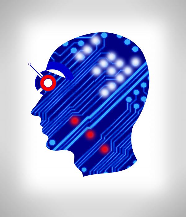 Electronic circuit with abstract head