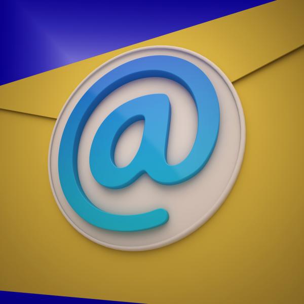 Email Envelope Shows Contact Mailing Online