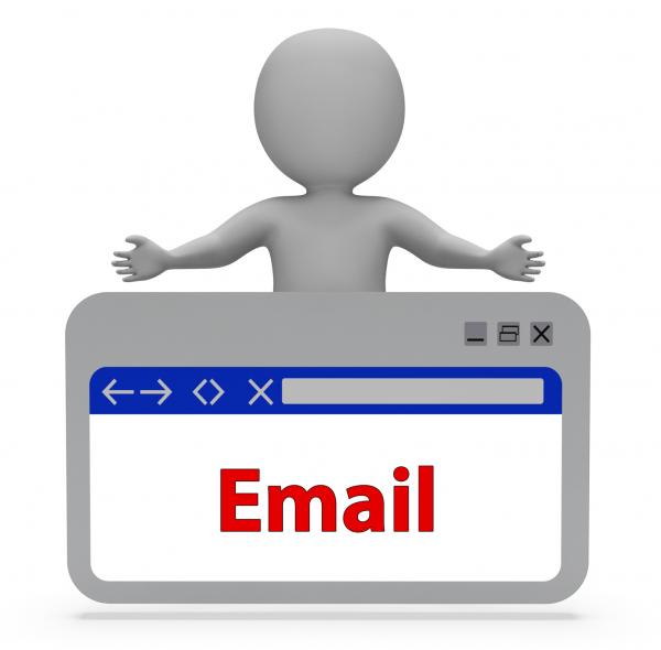 Email Webpage Represents Postal Post And Correspond 3d Rendering