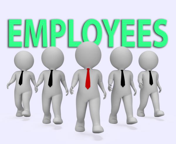 Employees Businessmen Means Hired Hand And Businessman 3d Rendering