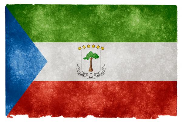 Equatorial Guinea Grunge Flag