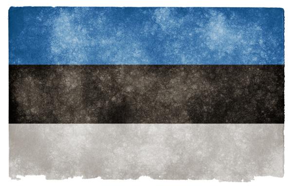 Estonia Grunge Flag