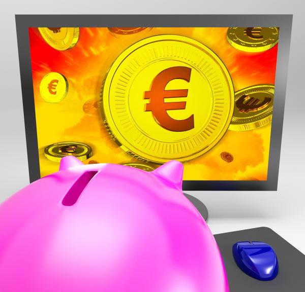 Euro Coin Shows Finance Wealth And Savings