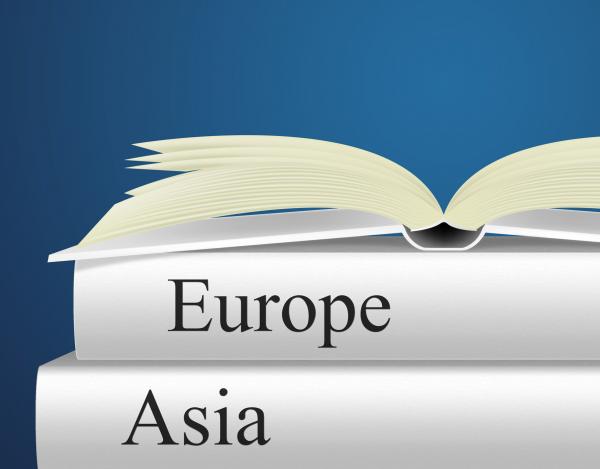 Europe Books Indicates Travel Guide And Asian
