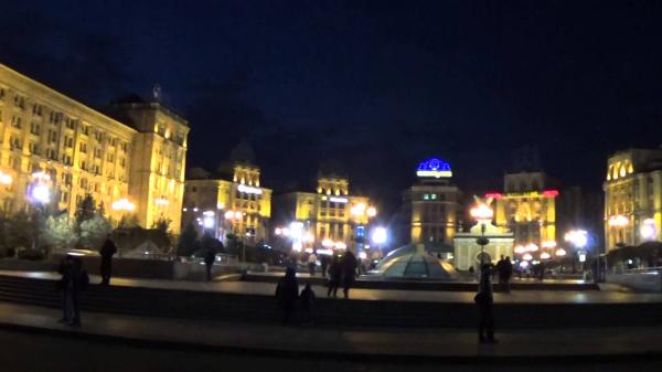Evening Kreschatik Kiev