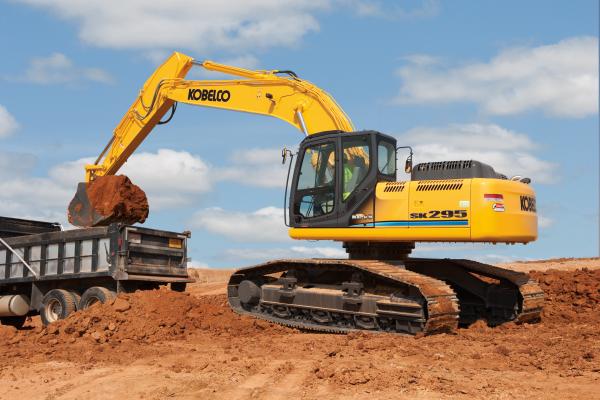 Excavator at work